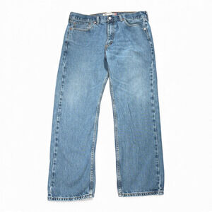 Vintage 505 Levis Jeans Mens 36x30 Blue Regular Straight Medium Wash Denim Y2K